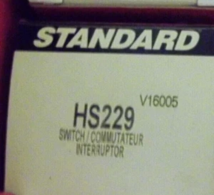 HVAC Blower Control Switch - Standard HS-229 (HS229) - Picture 1 of 1