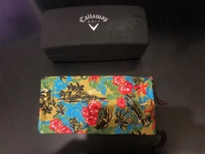 Callaway schwarzes Hartschalen-Sonnenbrillenetui mit Stoffetui - Bild 1 von 1