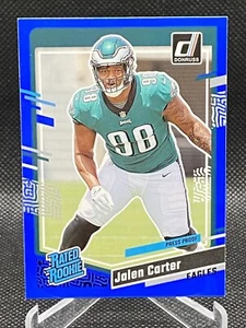2023 Panini Donruss - Rated Rookie Jalen Carter #381 Press Proof Blue (RC) - Picture 1 of 2