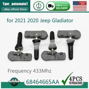 4pcs New TPMS TIRE Pressure Sensor for 2020 JЕЕР Gladiator 68464665AA Super - Picture 1 of 8
