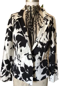 Sandro Vintage  Blazer Coat - Pony Print / Cow Print Size M - Picture 1 of 5
