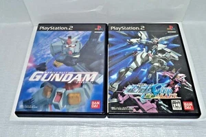 Mobile Suit GUNDAM & SEED Rengou vs Zaft PS2 SET of 2 games SONY Japan w/Manual - Picture 1 of 7