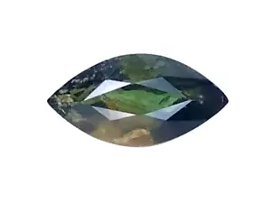 0,870 cts grüner natürlicher Saphir Marquise Schliff lose Edelsteine siehe Video - Bild 1 von 3