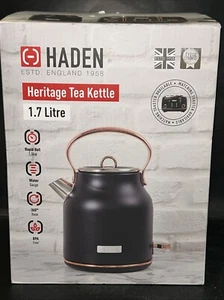 Haden Heritage 1.7L Stainless Steel Electric Cordless Kettle - Copper/Black - Picture 1 of 7