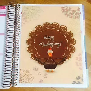 Happy Thanksgiving Turkey DASHBOARD for use w/ Erin Condren Life Planner~ - Picture 1 of 3