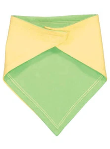 Baby Bandana Bib, 100% Cotton, Banana - Key Lime - Picture 1 of 2