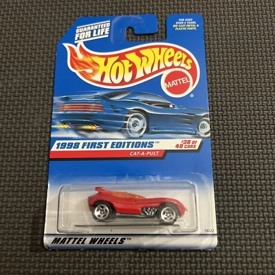 1998 Hot Wheels First Editions Cat-A-Pult Red 1960’s Modified Roadster - Image 1 of 2