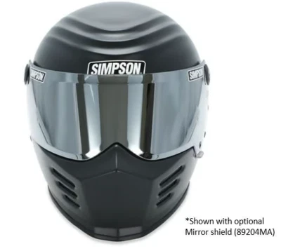 Simpson Motorcycle Outlaw Bandit Helmet Medium Matte Black 28315M8 - Image 1 of 4