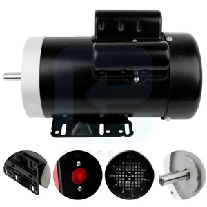 2 HP Electric Motor 56C Frame 1750 RPM Single Phase 5/8" Shaft TEFC 60 HZ - Picture 1 of 12