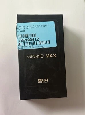 BLU Grand Max, Unlocked (Android Version 6- MARSHMALLOW) - Gray- **LIKE-NEW** - Image 1 of 4