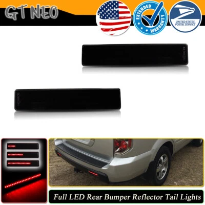 Luces de freno traseras LED reflector de parachoques trasero con lente de humo para Honda Pilot 2006-2008 Foto 1 de 4