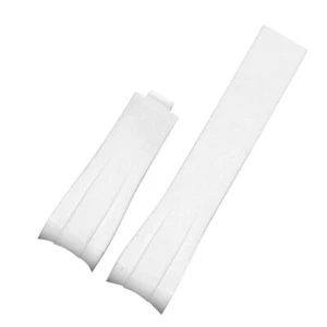 Curved End Silicone Rubber Diver Watch Strap Waterproof Band 20mm 21mm Mens - Picture 1 of 37