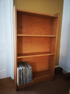 Vintage Mid/Late 20th Century Large Beech School or Library Bookcase or Shelves - Picture 1 of 12