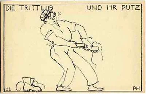 TRITTLIG & PUTZ - Paul HOSCH OriginalLithographie (SCHWEIZER WERKSTÄTTEN) - Picture 1 of 1