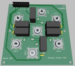 6-way DIY KIT 6:1 coax remote antenna switch SO-239 HF MW Omron Ham Radio - Picture 1 of 7