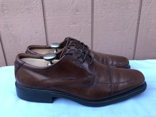 Scarpe eleganti stringate Oxford A2 Ecco marrone da uomo taglia EUR 45 US 11 11 5 usate in ottime condizioni