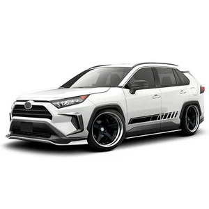Door side rocket stripes graphics stickers decal compatible with Toyota Rav4 - Foto 1 di 15