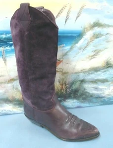 Bandolino Womens brown suede leather western Boot size 7.5 M - Picture 1 of 11