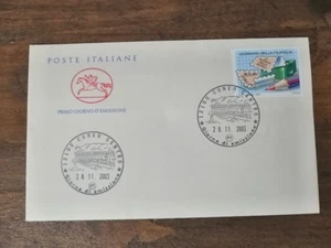 Busta primo giorno - 28 novembre 2003 GIORNATA DELLA FILATELIA 0,41 € - Foto 1 di 1
