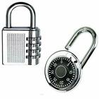 Combo 4 Digit Safe Metal Pin Number Lock With Rotary Combination Padlock 2 Pcs