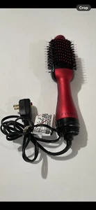 REVLON One-Step Volumizer Hair Dryer /Hot Air Brush RVDR5222 Red & Black - Picture 1 of 3