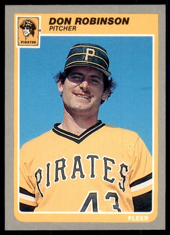 1985 Fleer Don Robinson Baseball Cards #475 - Image 1 of 2