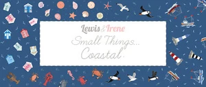 Lewis and Irene 'Small Things Coastal' Muscheln 100 % Baumwolle fett Viertel - Bild 1 von 19