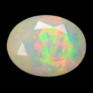 1.35 Ct & 9x7x4.5 mm _ MULTI-COLOR PLAY RAINBOW NATURAL OPAL OVAL CUT GEMSTONES - Imagen 1 de 11