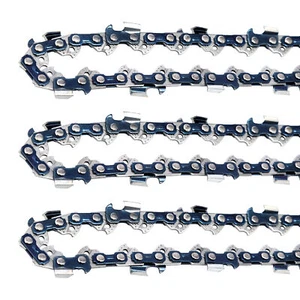 3PCS 18"inch Chainsaw Chain Blade 3/8"LP .050 Gauge 62DL Full-Chisel 62 DL Chain - Picture 1 of 7