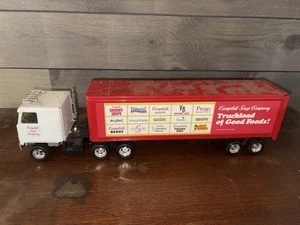 VINTAGE ERTL DIECASE CAMPBELL'S SOUP TRUCKLOAD SEMI-TRUCK TRACTOR TRAILER 19" FS - Picture 1 of 6