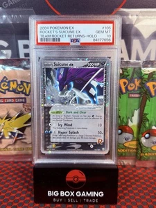 Pokémon 2004 Rocket’s Suicune Ex PSA 10 Team Rocket Returns #105 💦 Pop - 80 - Imagen 1 de 2