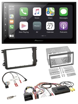 Pioneer Lenkrad Bluetooth DAB 2DIN USB Autoradio für VW T5 Golf Tiguan Touran 20 - Bild 1 von 4