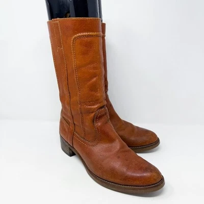 Botas de colección Biltrite de cuero marrón coñac a mitad de pantorrilla para hombre talla 9 en muy buen estado Foto 1 de 4