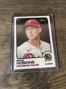 2022 Topps Heritage Chrome /999 Rhys Hoskins #326 - Foto 1 di 2