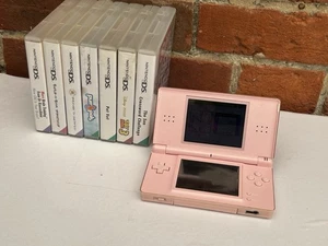 Nintendo DS Lite Pink Bundle Inc 7 juegos probados/funcionando - Imagen 1 de 14