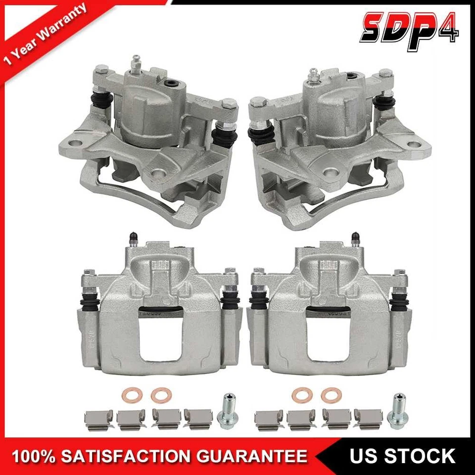 Par de pinzas de freno delanteras y traseras con soporte para Dodge Nitro 2007-2010 Foto 1 de 1