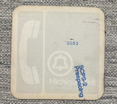 VINTAGE Michigan Bell METAL Sign Telephone Pay Phone Ameritech Advertising NEW - Image 1 of 4