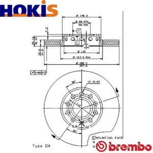 2x BRAKE DISC 09.5745.21 FOR AUDI A6/C5/C4 100 A4/B6/Convertible/B5/B7 VW - Picture 1 of 9