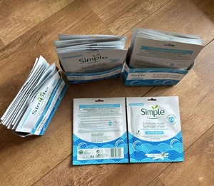29 x  Simple 5 Minute Reset Hydrogel Mask Water Boost For Dry & Sensitive Skin - Picture 1 of 8