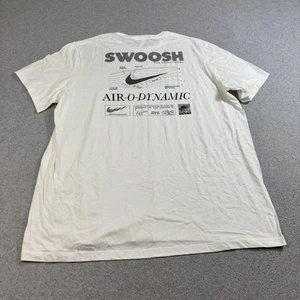 Nike Shirt Herren 2XL Weiß The Nike Tee Swoosh Air-O-Dynamic Graphic Kurzarm - Bild 1 von 7