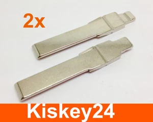 2x Car Folding Key Folding Blank Key Bit for Haa VW Golf 4 inside Track - Bild 1 von 2