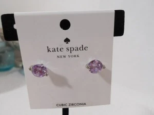 NWT Kate Spade ~ Brilliant State "Light Amet"~ Silver Stud Earrings ~ OBSOLETE ~ - Picture 1 of 6