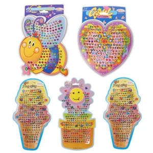 Niños Niñas Cristal Palo Pendiente Adhesivo Juguete Body Bag Nuevo Fiesta-Joyería F2A9 - Imagen 1 de 12