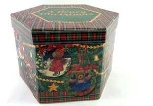 VINTAGE "A Beary Christmas" 12 Bear Christmas Tree Ornaments w Box - Picture 1 of 8