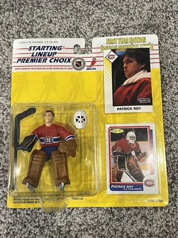 1993 Starting Lineup 1st Edition Patrick Roy Custom Figure With Rp Rookie Card Cover