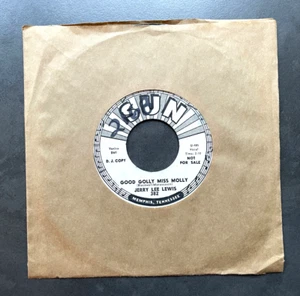 7" Jerry Lee Lewis - Good Golly Miss Molly - US SUN Promo - Picture 1 of 1