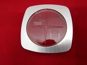 VINTAGE 1970's NFL FOOTBALL AFC TEAM COASTER OAKLAND RAIDRS MOLDED PLASTIC - Picture 1 of 1