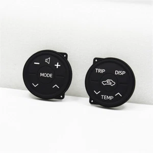 2 x Steering Wheel Control Rubber Button Cushion For Toyota Prius XW30 MK3 09-18 - Picture 1 of 6