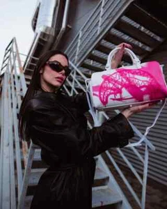 Borsa Sprayground bianco pink vandal mini duffle Bauletto 910D7427NSZ DONNA IDEA - Imagen 1 de 9