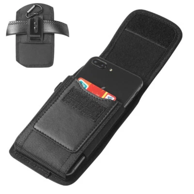 Leather Wallet Waist Holster Loop Men Cell Phone Belt Pack Bag Crossbody Pouch - Image 1 of 4